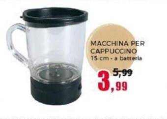 MACCHINA PER CAPPUCCINO 15 cm- a batteria