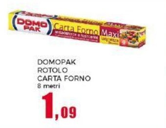 Happy Casa DOMOPAK ROTOLO CARTA FORNO 8 metri offerta