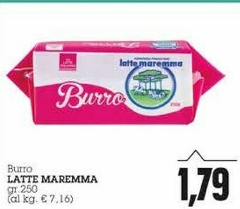 Emi Supermercati Latte maremma Burro 250 G(ml) offerta