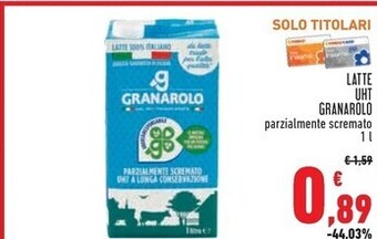 Conad Granarolo latte uht offerta