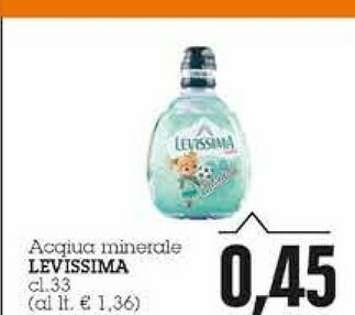 Emi Supermercati Levissima Acqua Minerale Naturale offerta