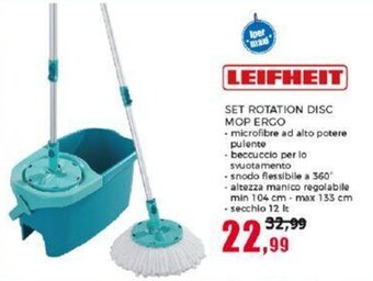 LEIFHEIT SET ROTATION DISC MOP ERGO