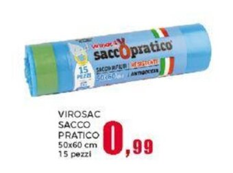Happy Casa VIROSAC SACCO PRATICO 50x60 cm 15 pezzi offerta