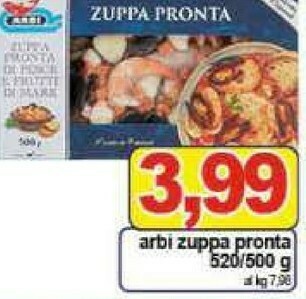 Gros Arbi Pesce surgelato offerta