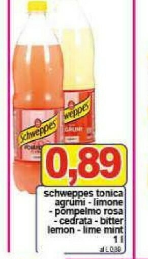 Gros Schweppes Bevande analcoliche offerta
