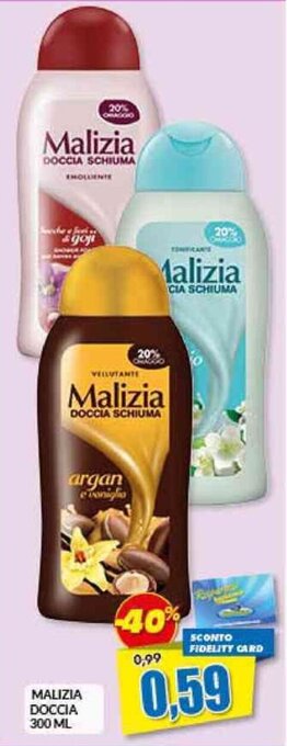 Risparmio Casa MALIZIA DOCCIA 300 ML offerta