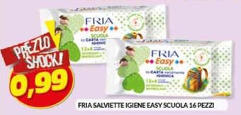 Risparmio Casa FRIA SALVIETTE IGIENE EASY SCUOLA 16 PEZZI offerta