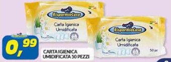 Risparmio Casa CARTA IGIENICA UMIDIFICATA 50 PEZZI offerta