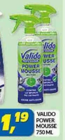 VALIDO POWER MOUSSE 750 ML