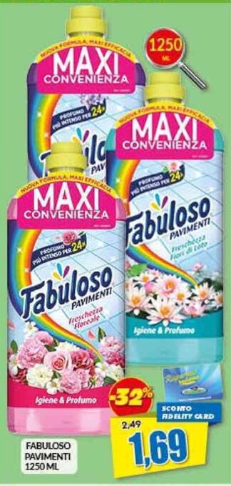 Risparmio Casa FABULOSO PAVIMENTI 1250 ML offerta