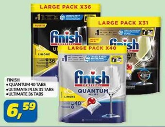Risparmio Casa FINISH • QUANTUM 40 TABS •ULTIMATE PLUS 31 TABS •ULTIMATE 36 TABS offerta