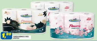 Risparmio Casa CARTA IGIENICA 3 VELI 6 ROTOLI offerta