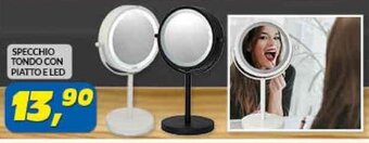Risparmio Casa SPECCHIO TONDO CON PIATTO E LED offerta