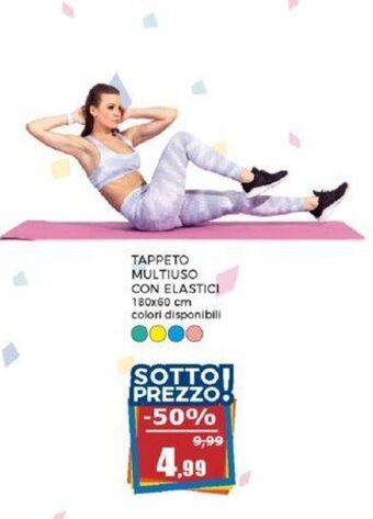 TAPPETO MULTIUSO CON ELASTICI 180x60 cm