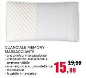Happy Casa GUANCIALE MEMORY MASSAGGIANTE offerta