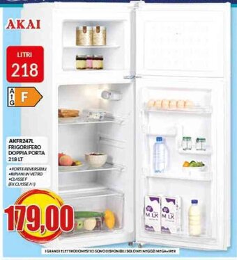 Risparmio Casa AKFR247L FRIGORIFERO DOPPIA PORTA 218 LT offerta