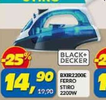 Risparmio Casa BXIR2200E FERRO STIRO 2200W offerta