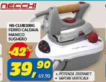 Risparmio Casa NS-CLUB300G FERRO CALDAIA MANICO SUGHERO offerta