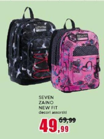 Happy Casa SEVEN ZAINO NEW FIT decori assortiti offerta
