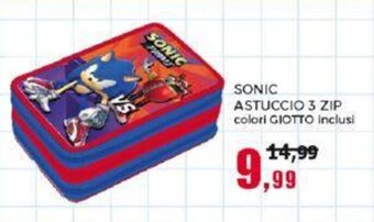 Happy Casa SONIC ASTUCCIO 3 ZIP offerta