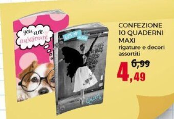 Happy Casa CONFEZIONE 10 QUADERNI MAXI offerta