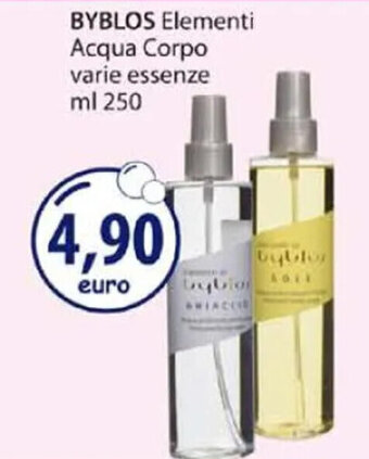 Acqua & Sapone BYBLOS Elementi Acqua Corpo ml 250 offerta