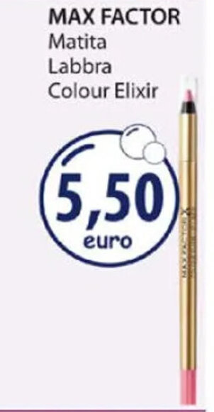 Acqua & Sapone MAX FACTOR Matita Labbra Colour Elixir offerta