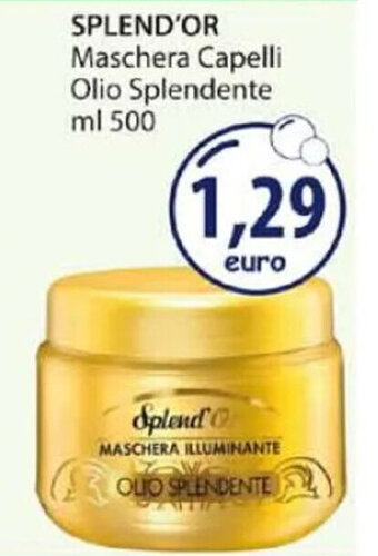 Acqua & Sapone SPLEND'OR Maschera Capelli Olio Splendente ml 500 offerta