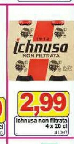 Gros Ichnusa Birra offerta