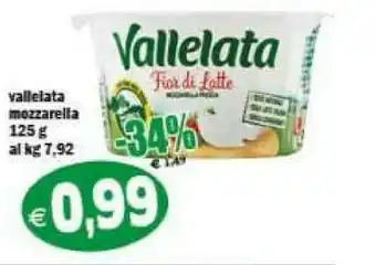 Il Castoro Supermercati Vallelata Mozzarella offerta