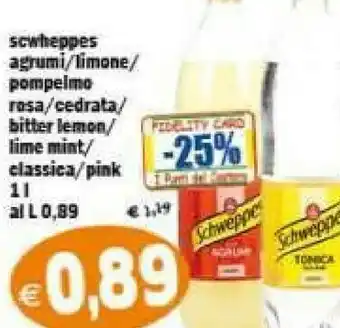 Il Castoro Supermercati Schweppes Bevande analcoliche offerta