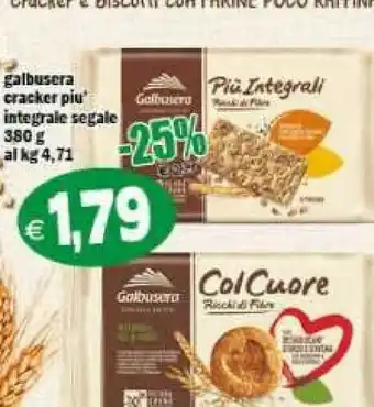 Il Castoro Supermercati Galbusera Crackers offerta