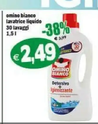 Il Castoro Supermercati Omino Bianco Detersivo lavatrice offerta