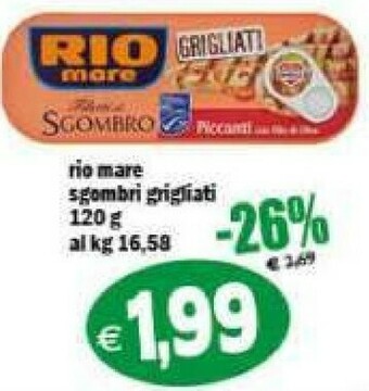Gros Rio Mare Filetti di sgombro offerta