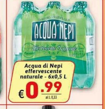Ipercarni Acqua di nepi Acqua offerta