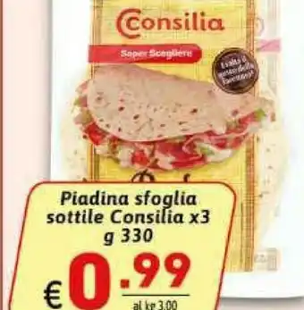 Ipercarni Consilia Piadine offerta