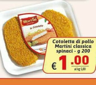 Ipercarni Martini Cotolette di pollo offerta