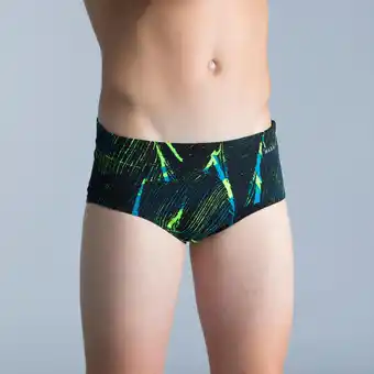 Costume slip uomo lines azzurro