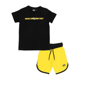 Decathlon Set da bambino con t-shirt maniche corte e bermuda in triacetato fight fluo offerta