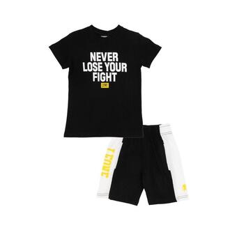 Decathlon Set da bambino con t-shirt maniche corte e bermuda fight fluo offerta