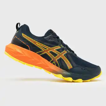 Decathlon Scarpe trail uomo asics gel kanaku 5 blu-arancione offerta