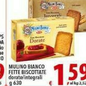 Gros Mulino Bianco Fette biscottate offerta