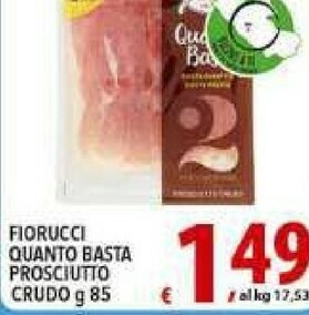 Gros Fiorucci Prosciutto cotto offerta