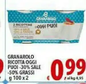 Iper Triscount Granarolo Ricotta offerta