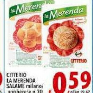 Gros Citterio Salame milano offerta
