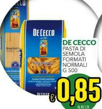 Iper Triscount De Cecco Pasta di semola offerta