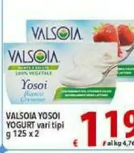 Iper Triscount Valsoia Yogurt offerta