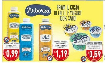 Gros Arborea Latte parzialmente scremato offerta