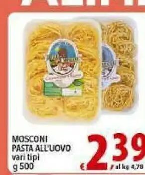 Iper Triscount Mosconi Pasta all'uovo offerta