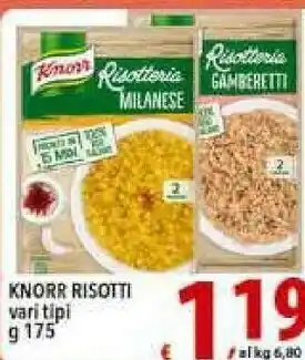 Iper Triscount Knorr Risotto offerta